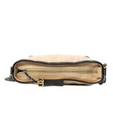 thumbnail Medium Gabrielle In Beige/Black Calfskin Leather Hobo Bag Multi Hardware Seri 28 - L'UXE LINK
