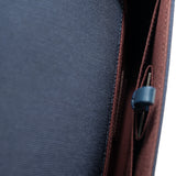 thumbnail quilted flap bag in navy/black lambskin phw seri23