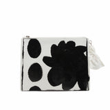 thumbnail clutch white patent with black flower - L'UXE LINK