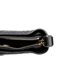 thumbnail Small Gabrielle Hobo in black calfskin PHW
