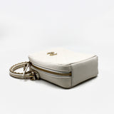 thumbnail 2019 CC White Lambskin Leather Round Handle Camera Case Satchel Bag GHW Seri 29 - L'UXE LINK