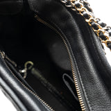 thumbnail small gabrielle in patent/calfskin black ruthenium hw #25