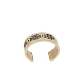 thumbnail Coco Mark In Grey Tweed Gold Bangle Size M - L'UXE LINK