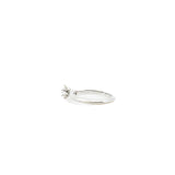thumbnail wedding ring pt950 platinum and solitaire 0.41ct H color VS2 clarity - L'UXE LINK