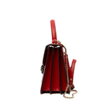 thumbnail Small Serpenti Forever Top Handle Red Calfskin Handbag GHW - L'UXE LINK