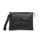 thumbnail zippy letter clutch in leather black phw - L'UXE LINK