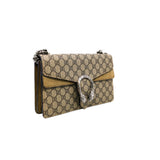 thumbnail Dionysus medium printed coated-canvas and suede shoulder bag in brown color