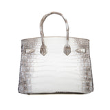 thumbnail Birkin 30 in Crocodile Himalaya Stamp B Phw 2024 - L'UXE LINK