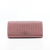 thumbnail long wallet leather pink - L'UXE LINK