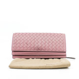 thumbnail long wallet leather pink - L'UXE LINK