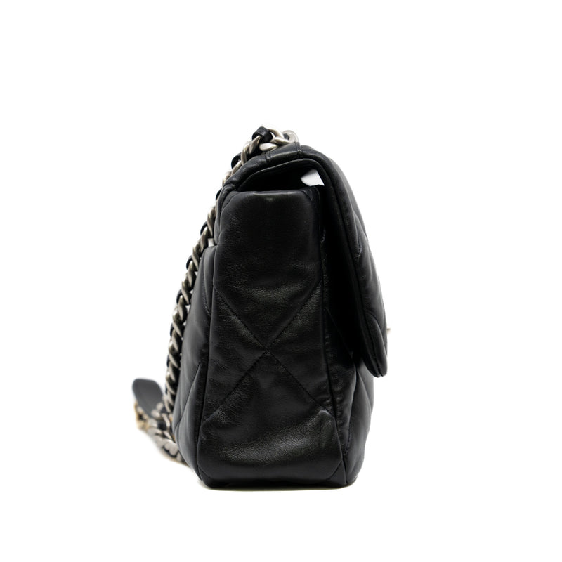 19 Large Handbag In Black Lambskin Leather Multicolor Hardware #A2A