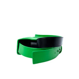 thumbnail Phone Pouch In Green/Black Intrecciato Leather With Strap PHW - L'UXE LINK