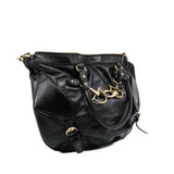 thumbnail tote in leather black - L'UXE LINK