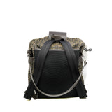 thumbnail Strike Medium FF Jacquard Brown Leather/Fabric Backpack PHW - L'UXE LINK