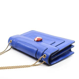 thumbnail serpenti forever bag large blue with red purple eyes buckle ghw - L'UXE LINK