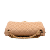 thumbnail Jumbo Classic Caramel Caviar Leather Double Flap Bag GHW Seri 14 - L'UXE LINK