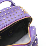 thumbnail mini pink strass backpack in purple - L'UXE LINK