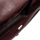 thumbnail 2.55 Reissue 227 Double Flap Bag Black Calf Ruthenium Hardware Seri #Lu3 - L'UXE LINK