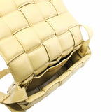 thumbnail PADDED CASSETTE bag medium leather yellow ghw - L'UXE LINK