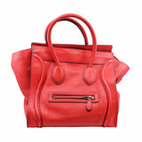 thumbnail Luggage Bag  Mini Grainy Leather Caviar Red - L'UXE LINK