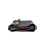 thumbnail Small Gabrielle Hobo in black calfskin PHW