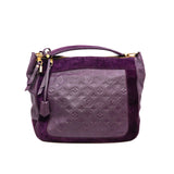 thumbnail Audacieuse MM Monogram Empreinte Aube Purple Suede/Calf GHW With Strap - L'UXE LINK
