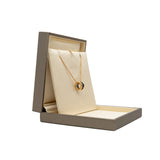 thumbnail B.zero1 necklace with 18 kt rose gold chain and with 18 kt rose gold and black ceramic pendant.