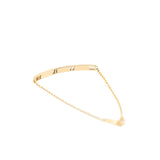 thumbnail Atlas Pierced Bar Diamond 18k Yellow Gold Bracelet - L'UXE LINK