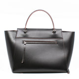 thumbnail Mini Belt Bag In Smooth Calfskin Dark Brown/Pink Handbag PHW With Strap - L'UXE LINK