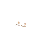 thumbnail Smile diamond Earrings in 18k rg - L'UXE LINK