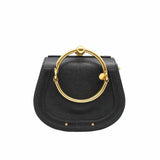 thumbnail Nile Crossbody Bag Small Leather Black GHW - L'UXE LINK
