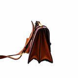 thumbnail Madras Bandoliera Bag Fuoco Cielo Goatskin Leather orange mix rose GHW - L'UXE LINK