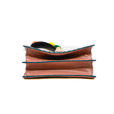 thumbnail Small Kan I Scallop Pink In English Rose Bag with Mink Fur Pom Pom Mini Strap You Black - L'UXE LINK