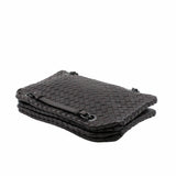 thumbnail Nero Intrecciato Nappa Chain DUO Bag Black PHW - L'UXE LINK