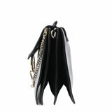 thumbnail Faye medium suede mix leather black ghw - L'UXE LINK