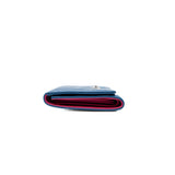thumbnail wallet in blue mix hot pink lambskin phw seri 24