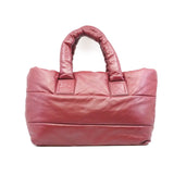 thumbnail Coco Cocoon Burgundy/Black Lambskin Reversible Tote Bag PHW Seri 12 - L'UXE LINK