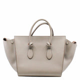 thumbnail Tie Knot Tote MEDIUM Grainy Leather  GREY - L'UXE LINK
