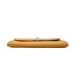 thumbnail jige clutch in swift brown/lime y stamp