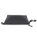 thumbnail zippy letter clutch in leather black phw - L'UXE LINK