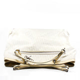 thumbnail Diorissimo In White Canvas/Patent Leather Trimmed Tote Bag PHW - L'UXE LINK