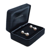 thumbnail Tiffany Aria Drop Earrings pearl three diamonds rrp5900 - L'UXE LINK