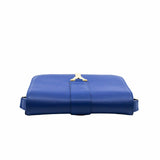 thumbnail side bag leather blue ghw - L'UXE LINK