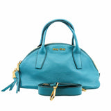 thumbnail bowling bag green blue ghw - L'UXE LINK