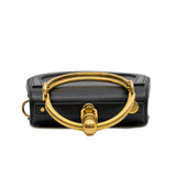 thumbnail Small Nile Black Calfskin Leather Bracelet Bag GHW - L'UXE LINK
