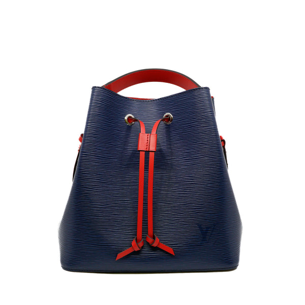 epi neonoe handbag blue and red