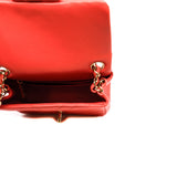 thumbnail mini square in lambskin orange pink ghw seri 24
