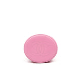 thumbnail Mini Vanity Case With Ruched Handle In Pink Lambskin Quilted Handbag GHW Seri 32 - L'UXE LINK