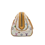 thumbnail Priscilla Handbag Monogram Canvas White/Multicolor GHW 2006 - L'UXE LINK