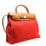 thumbnail herbag 31 fabric orange red phw A stamp - L'UXE LINK